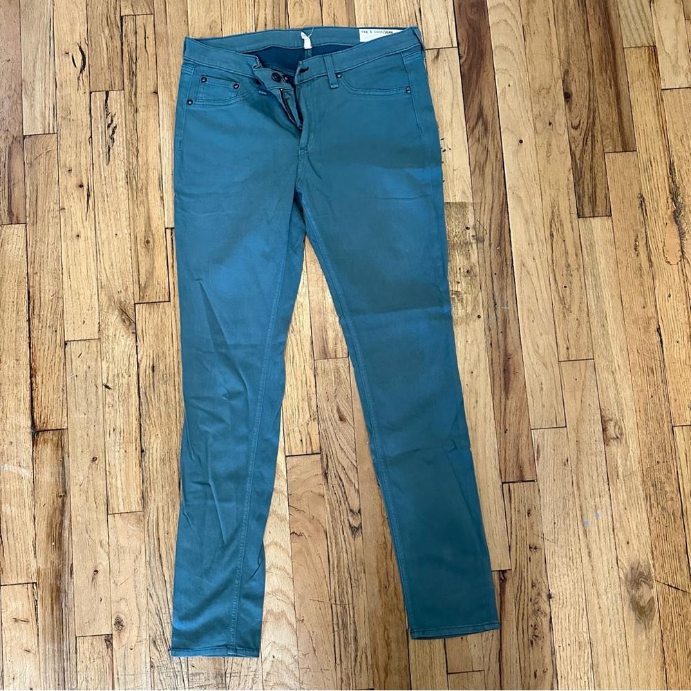 Rag & Bone Turquoise Blue Denim Jeans